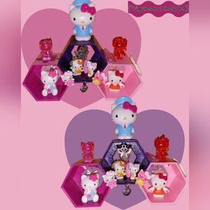 Hello Kitty Themed Honeycomb Display Shelves